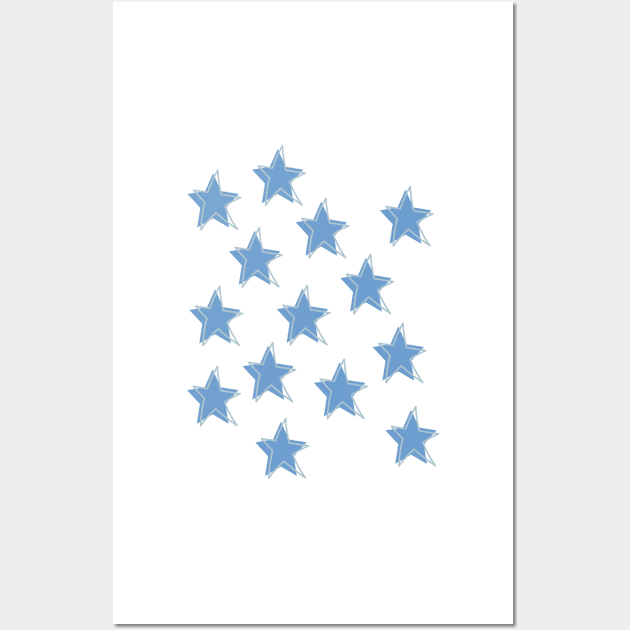 Blue Stars Wall Art by Rosemogo